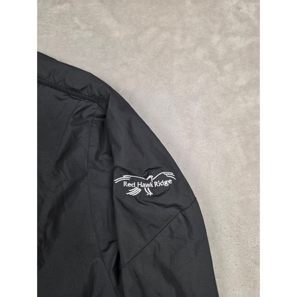 Adidas Golf Jacket Mens XXL Black ClimaProof Red Hawk Ridge Full Zip Windbreaker - Picture 2 of 10